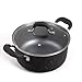 Pioneer Woman Non-stick Pre-seasoned Cookware Setvintage Speckle 10-piece (Black)