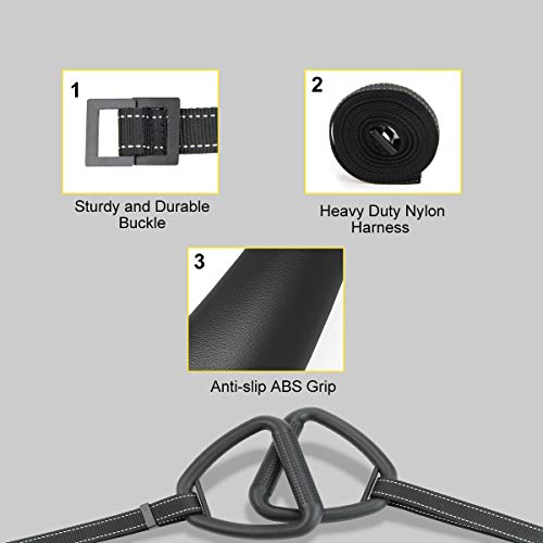 MUEUSS Gymnastic Rings, Smooth Rings with Adjustable Straps, Fitness Rings, Exercise Rings, Heavy Duty Gym Equipment for Training Workout, Strength Training, Gymnastics, Olympic, Pull-Up (Small2)