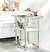 ROCKPOINT Stainless Steel Table for Prep & Work 24x30 Inches, NSF Metal Commercial Kitchen Heavy Duty Table with Adjustable Under Shelf and Table Foot for Restaurant, Home and Hotel
