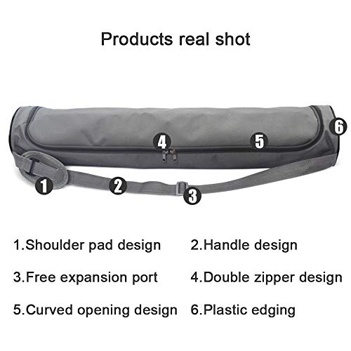 XHONG Yoga Mat Carrier Bag,Double Zipper Yoga Carry Bag Large Compact