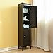 4-Shelf Storage Cabinet with Doors | Bayfield Dark Espresso 2-Door Linen Cabinet with Shelf