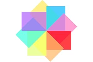 BVOPLME 24Pcs Color Correction Lighting Gel Filter - Colored Overlays Transparency Film Plastic Sheets for Photograph, Flash 