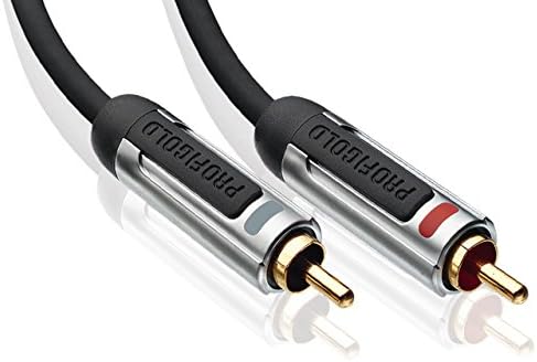 Profigold 0.5m Ultra High Performance Stereo Audio Interconnect Cable