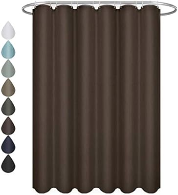 Amazon Com Eforgift Light Brown Shower Curtain Fabric Water Proof