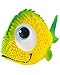 Sensory Fish - Squeaky Dog Toys - Soft, Natural Rubber (Latex) - Puppy - Small Breeds - Medium Breeds & Blind Dogs - Indoor Play - Handpainted - Free of Harmful Chemicals