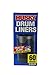 60-Count Poly-America Husky 55 Gallon Nothing's Tougher Clear Drum Can Liners Trash Garbage Bags 1 Mil. Thickness One-by-One Dispensing with True Tie Flaps and Straight Seamed Bottom (HK55WC060C)