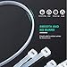 Nylon Zip Ties Heavy Duty- 7 Inch 100 Pieces,Tensile Strength, Ultra Strong Plastic Wire Ties, Multi-Purpose Self Locking Cable Ties.White