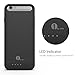 1byone 3,100 mAh Battery Case for iPhone 6 / 6s, External Protective Charging Case with 2 Colors Frames (Apple MFi Certified), Black