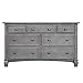 Evolur Cheyenne Double Dresser, Stormy Grey