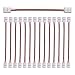 AWSOM 15/Pack LED Light Strip Extension Connector 2 pin 8mm LED Connector Strip to Strip Any Angle Compatible with Single Color SMD 3528 LED Strip Lights
