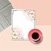 100 Stationery Writing Paper, with Cute Floral Designs Perfect for Notes or Letter Writing - White Orchids