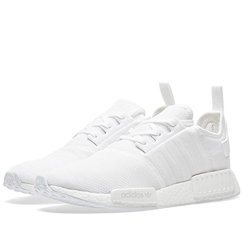 Nmd r1 mens in white/white by adidas, 4.5