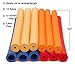 EVOLUT12-Pack Closed Cell Foam Tubes for Grip Support - Mixed Sizes - Tubing for Silverware, Pencils, Tools, and Built Up Utensils
