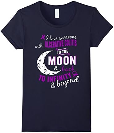 Women's Ulcerative Colitis Shirt - Ulcerative Colitis Awareness XL Navy