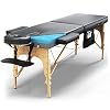 Luxton Home Premium Memory Foam Massage Table – Easy Set Up – Foldable & Portable with Carrying Case