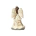 Enesco Jim Shore Heartwood Creek White Woodland Angel and Fawn, 6