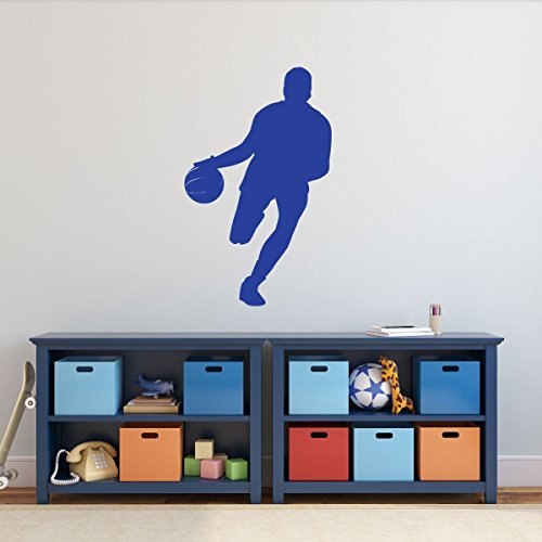 Basketball Player Vinyl Wall Decal With Custom Personalized Name Boys Room Decoration