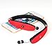 LBell Bluetooth Headset, [Update Version] Wireless Bluetooth V4.1 Foldable & Retractable Neckband Headphones (Red)