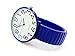 Navy Blue Super Large Face Easy to Read Stretch Band Extension Watch