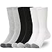 WANDER Men's Cotton Cushion Crew Socks Moisture Wicking for Running Hiking Everyday (8 Pairs)
