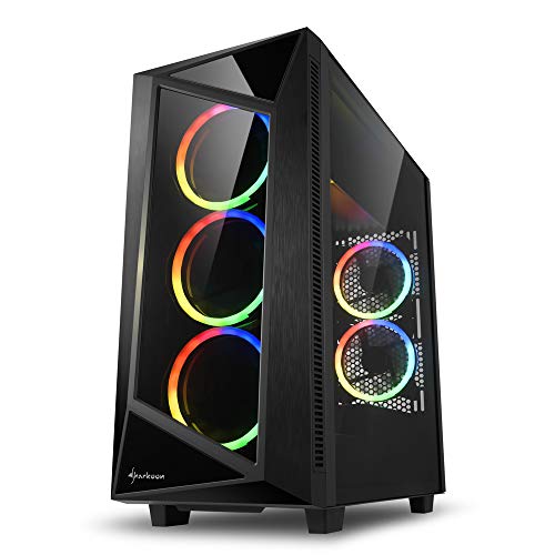 Sharkoon-REV200-RGB-Caja-de-Ordenador-PC-Gaming-Semitorre-ATX-Negro