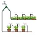 Ohuhu Drip Irrigation Kit, Micro Plant Watering Irrigation System, Heavy Duty Tubing Hose 0 Drippers Emitters & 2-Way Valve, Automatic Irrigation Equipment Set (120 ft)