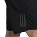 adidas Mens Running Response Short, Black/Black, Large/7