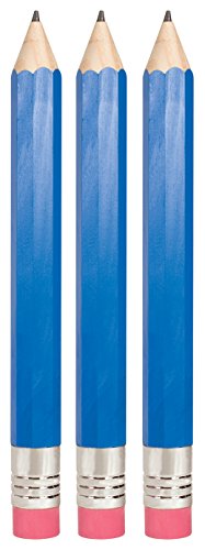 Giant Pencil - 3 Pack Really Big Pencil - Blue