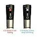 Smart Mug Car Bottle Warmer Heated Travel Mug Temperature Control Coffee Cup EAST MOUNT Electric Heating Car Coffee Warmer 12V Stainless Steel Tumbler Self Warming Milk Mugs LCD Display (Black,13OZ)CA