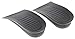 Height Increase Elevator Shoes Faux Leather Upper Half Insole - 1 Inches Taller (Black)