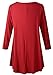 LARACE 3/4 Sleeve Shirts for Women Plus Size Tunic Dressy Top Loose Fit Flare T-Shirt(L, Wine Red)