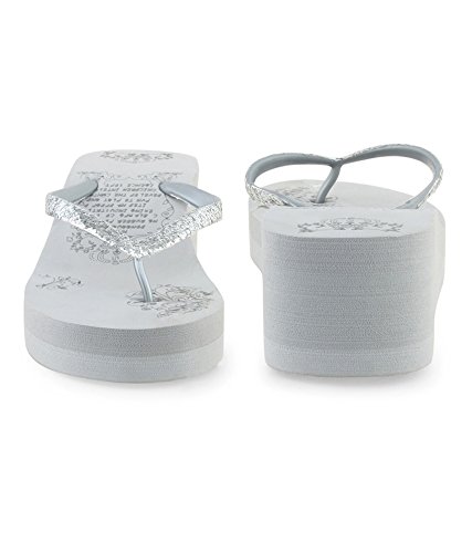 darling deals fashionable women"s flip flops silver sleepers