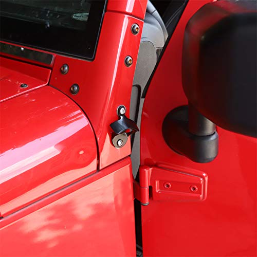 JeCar JK Door Mounted Bottle Opener Exterior Accessories for Jeep Wrangler JK JKU 20072018