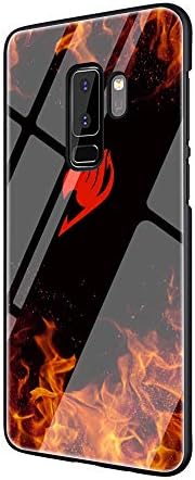 Manga Fairy Tail Logo Tempered Glass Phone Case Cover for Samsung Galaxy S7 Edge S8 S9 S10 Plus Note 8 9 (G3,for Samsung S9 Plus)