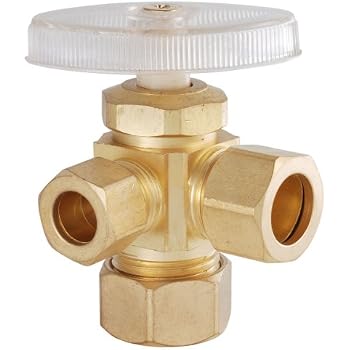 compression inch ldr shut angle valve lead low way rough brass