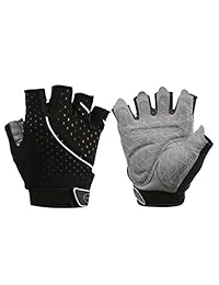 Guantes de gimnasio Tourdarson para levantamiento de pesas, de microfibra y gel de sílice antideslizante, acolchados para levantamiento de pesas, entrenamiento cruzado, gimnasio, fitness, culturismo, hombres y mujeres