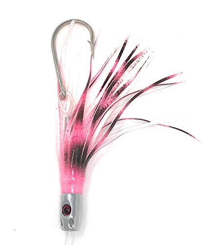 Trolling Fishing Lures Saltwater Tuna Offshore Game Fishing Lure Octopus Skirts trolling Lure mah-mahi Fishing trolling Lure (red, 5inch)