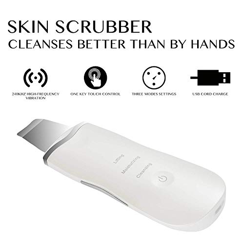 Skin Scrubber Spatula Ultrasonic, Blackhead Remover Exfoliator Pore Cleaner Kit, Skin Care Facial Cleansing Tool, Gift Set for Women - Thumbnail 7