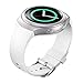 Lakvom Silicone Sport Style Watch Band for Samsung Gear S2 - White