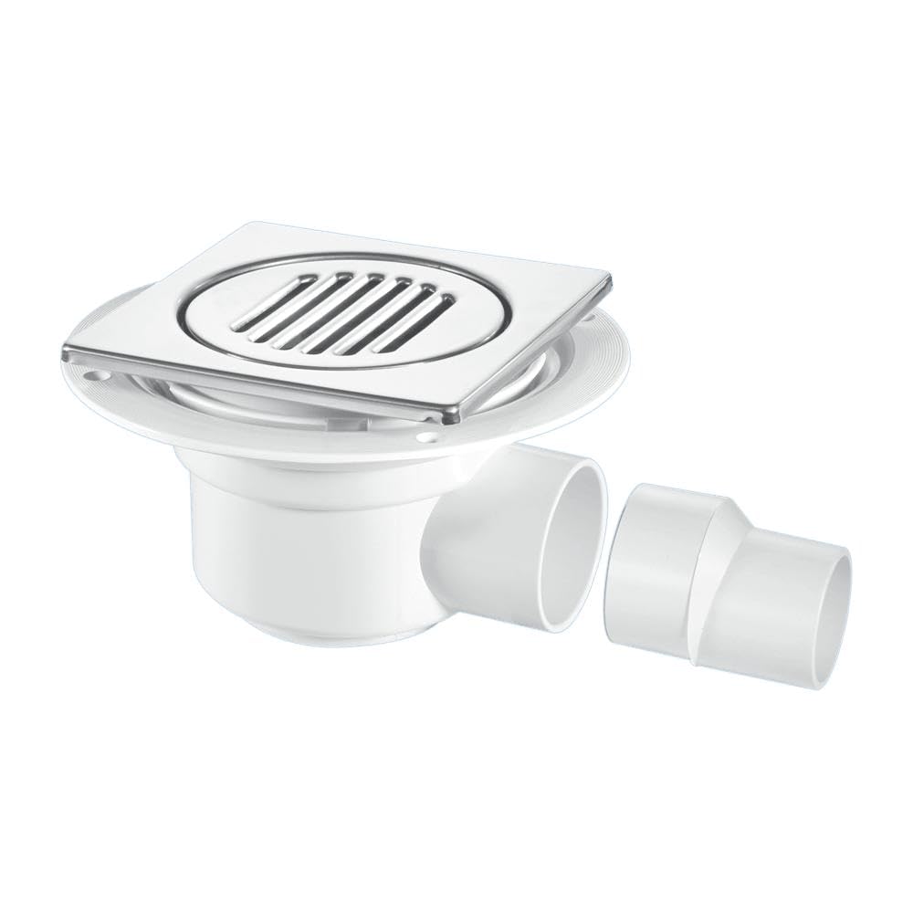 McAlpine TSG50-T150SS 50mm Water Seal Gully with Horizontal Outlet for Tiled or Stone Floors