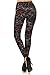 Leggings Depot Women's High Waisted Family & Holiday Events Print Leggings-Full Length-R638, Multicolored Scribble, One Size