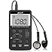 Personal Digital Tuning AM FM Pocket Portable Radio, AM FM Compact Transistor Radios with Rechargeable Battery and Earphone for Walk-Black