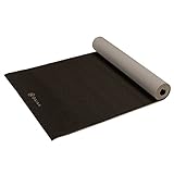Gaiam Premium Solid Two-Sided Yoga Mat, Granite Storm, 5mm