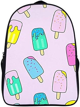 CANYOUSP-Boys/Girls College School Travel Laptop backpack, Business Security Ultra-thin and durable waterproof computer backpack Ice Lolly Funky Pink
