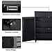 Yaheetech Shoe Storage Cabinet with Drawer and Adjustable Shelf - Bathroom Storage Floor Cabinet Free-Standing Cabinet for Entryway Black