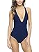 ZITY Women Sexy V Neck One Piece Swimsuit Solid Backless Swimwear