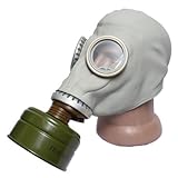 GP-5 Original Soviet Civilian Protective Gas Mask (activated Charcoal filter and bag included) (Extra Large, black)