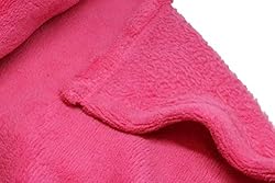 FOHOG Collection Fleece Blanket Hot Pink Red Small