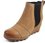 Sorel Womens Lea Wedge Boot, Camel Brown, 9.5 B(M) US