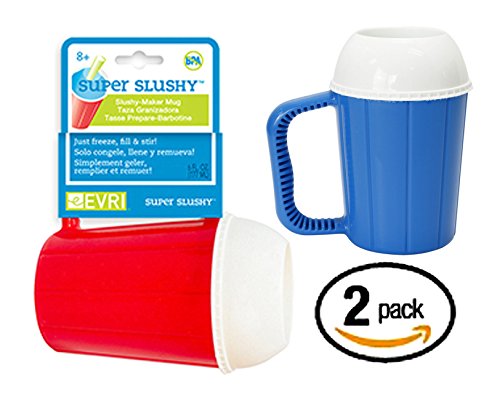 Super SLUSHY MUGS Frozen Beverage Slushie Cups - SET OF 2 - Slushee Treats at Home